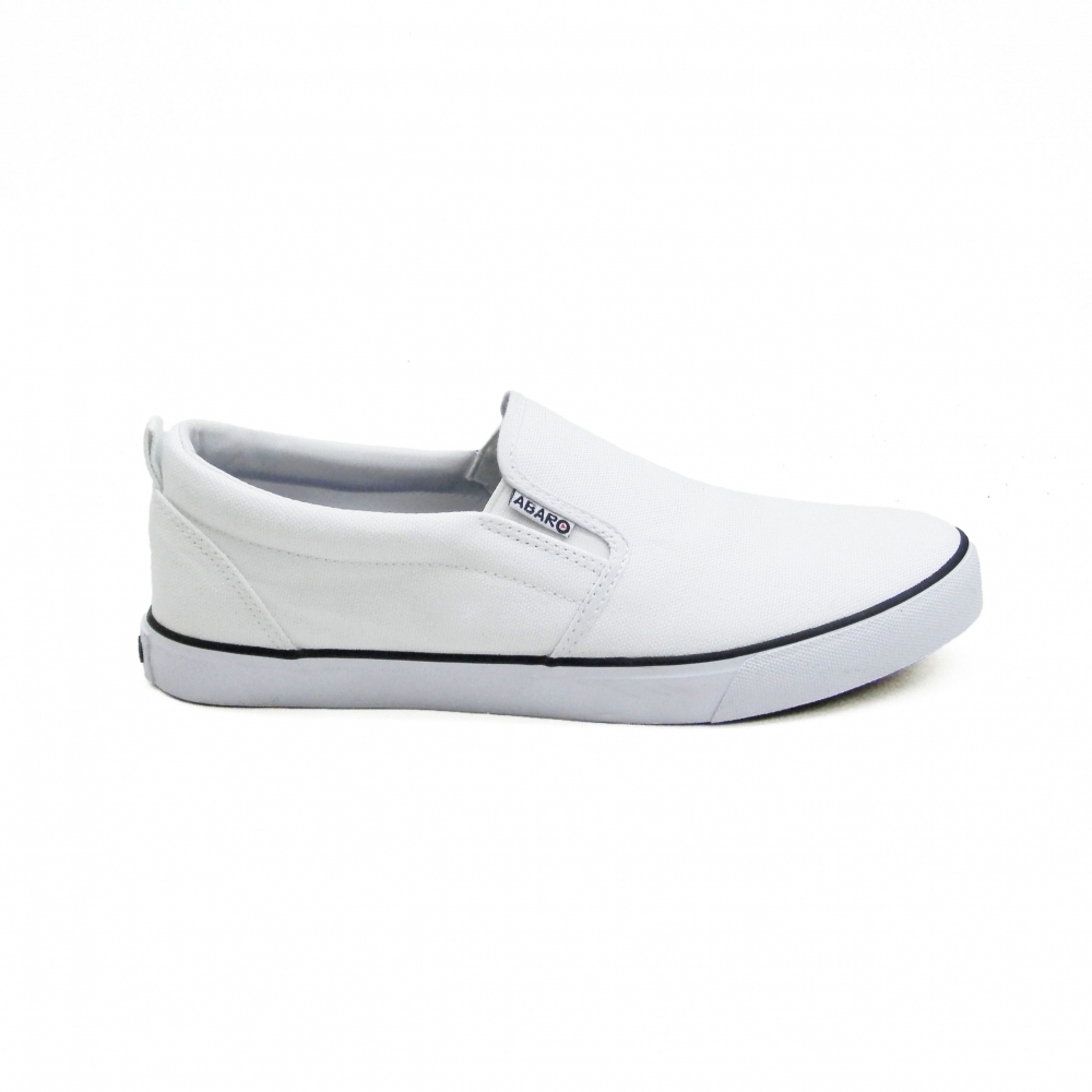 ABARO - White School Shoes Secondary Canvas Unisex 7285-B
