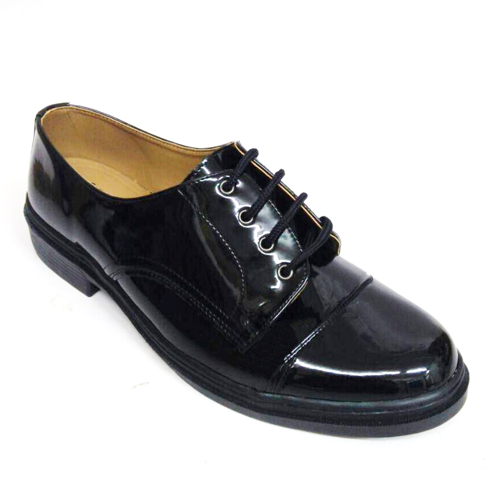 ABARO - Black PU Leather Uniform Cadet Formal Shoes Men CD-767032