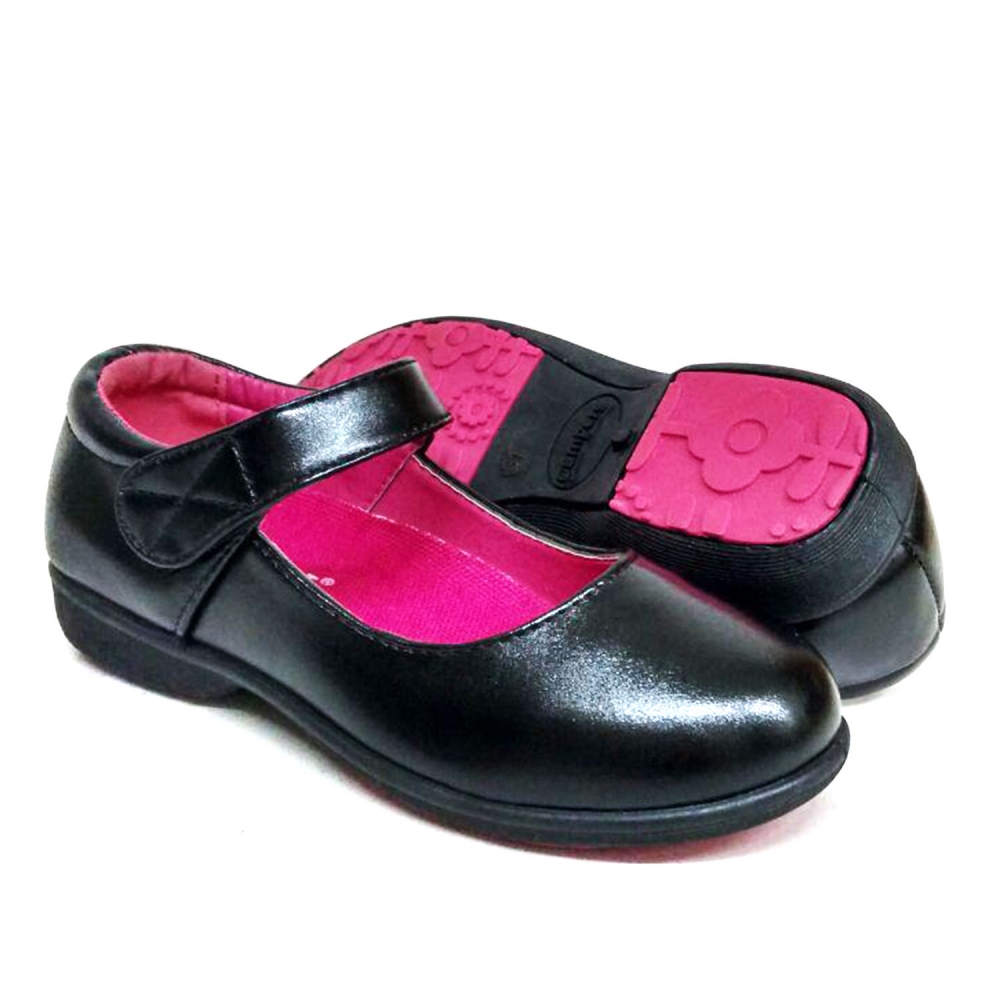 ABARO - Black PVC Leather School Shoes Hostel / Boarding / Uniform ...
