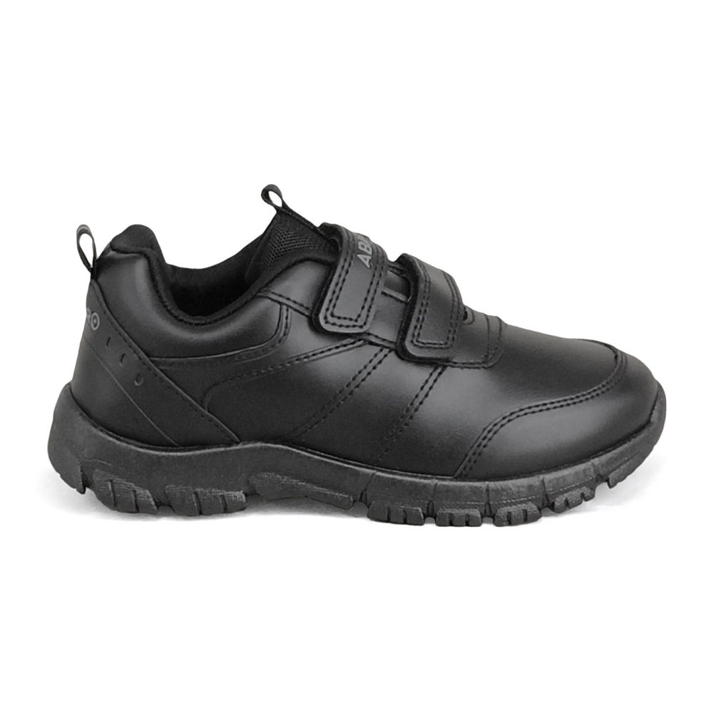 School : Black School Shoes ABARO 2352 Mesh + PVC Primary/Secondary Unisex
